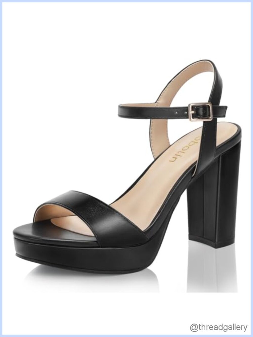 Chunky Platform High Heel Sandals Open Toe Ankle Strap Dress Shoes